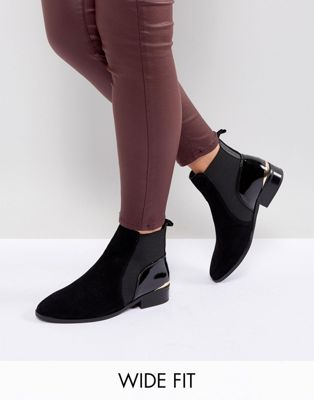 River Island Wide Fit Chelsea Boots