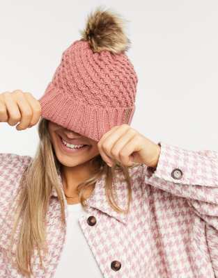 Roxy Blizzard beanie in pink - Click1Get2 Price Drop