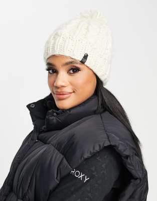 Roxy Winter beanie in cream - Click1Get2 Deals