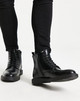Darnell lace up boots in black