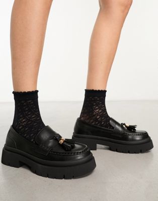 Lester chunky loafers in black