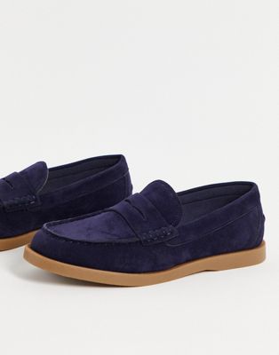 payne penny loafers in navy