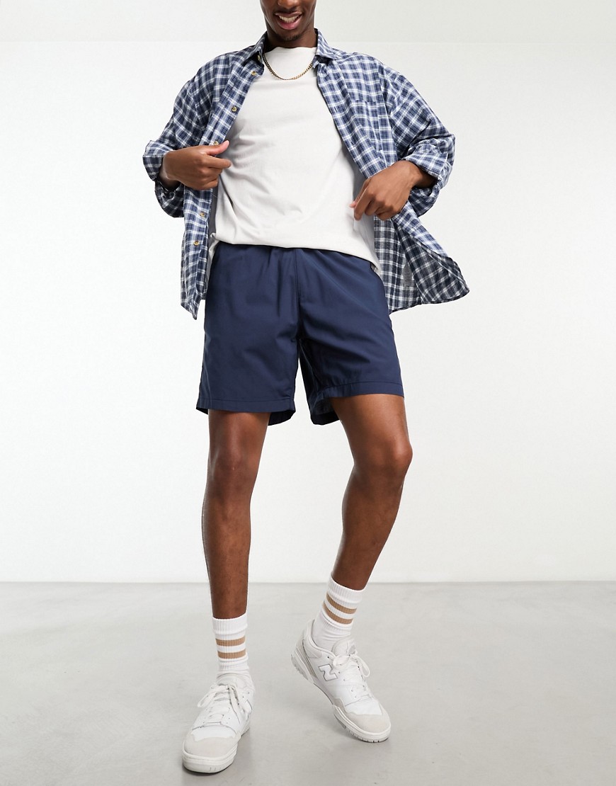 Selected Homme relaxed fit short in navy