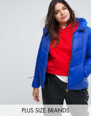 fila padded jacket with logo tape detail