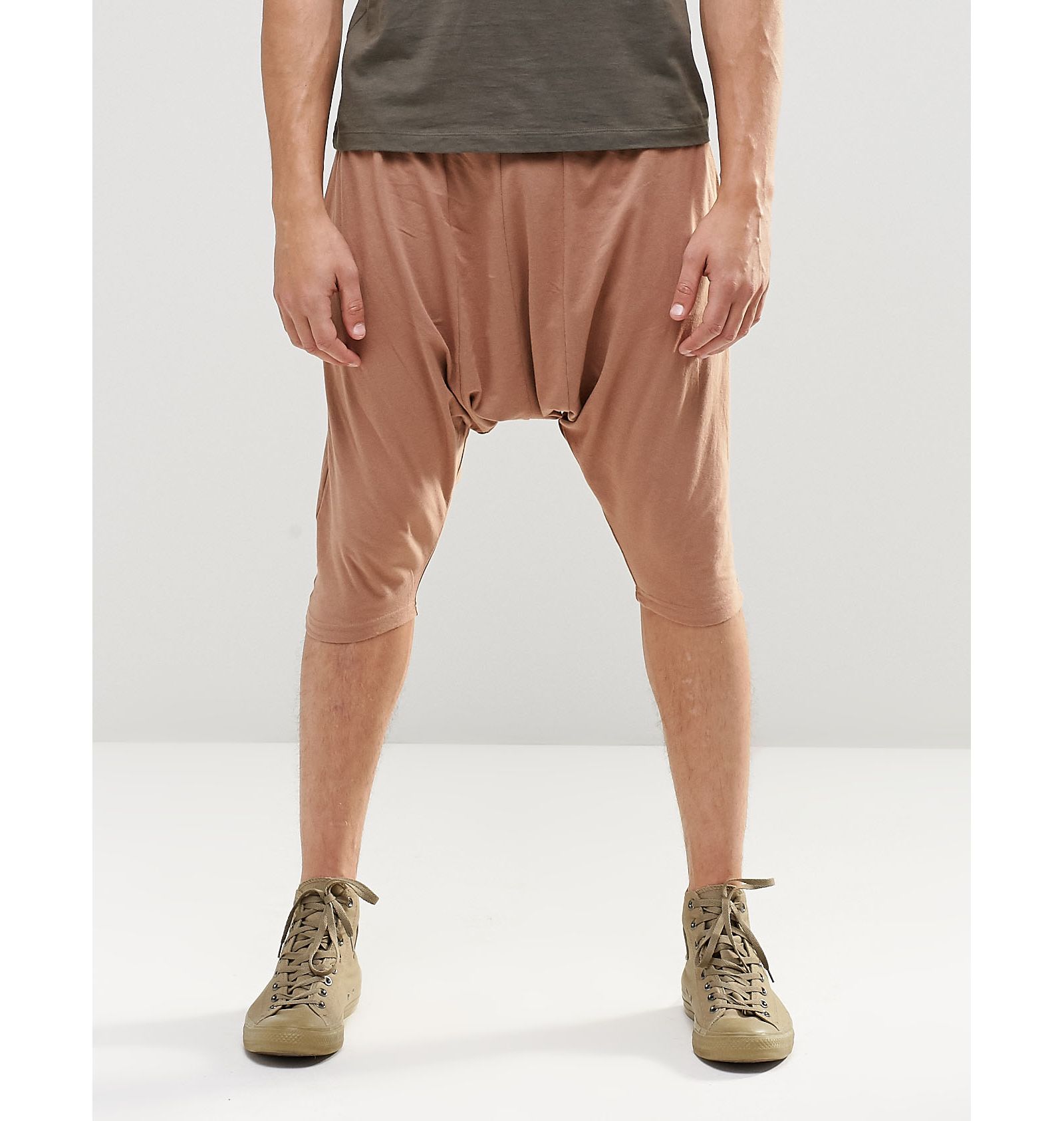 Sixth June Slouchy Jersey Shorts With Drop Crotch