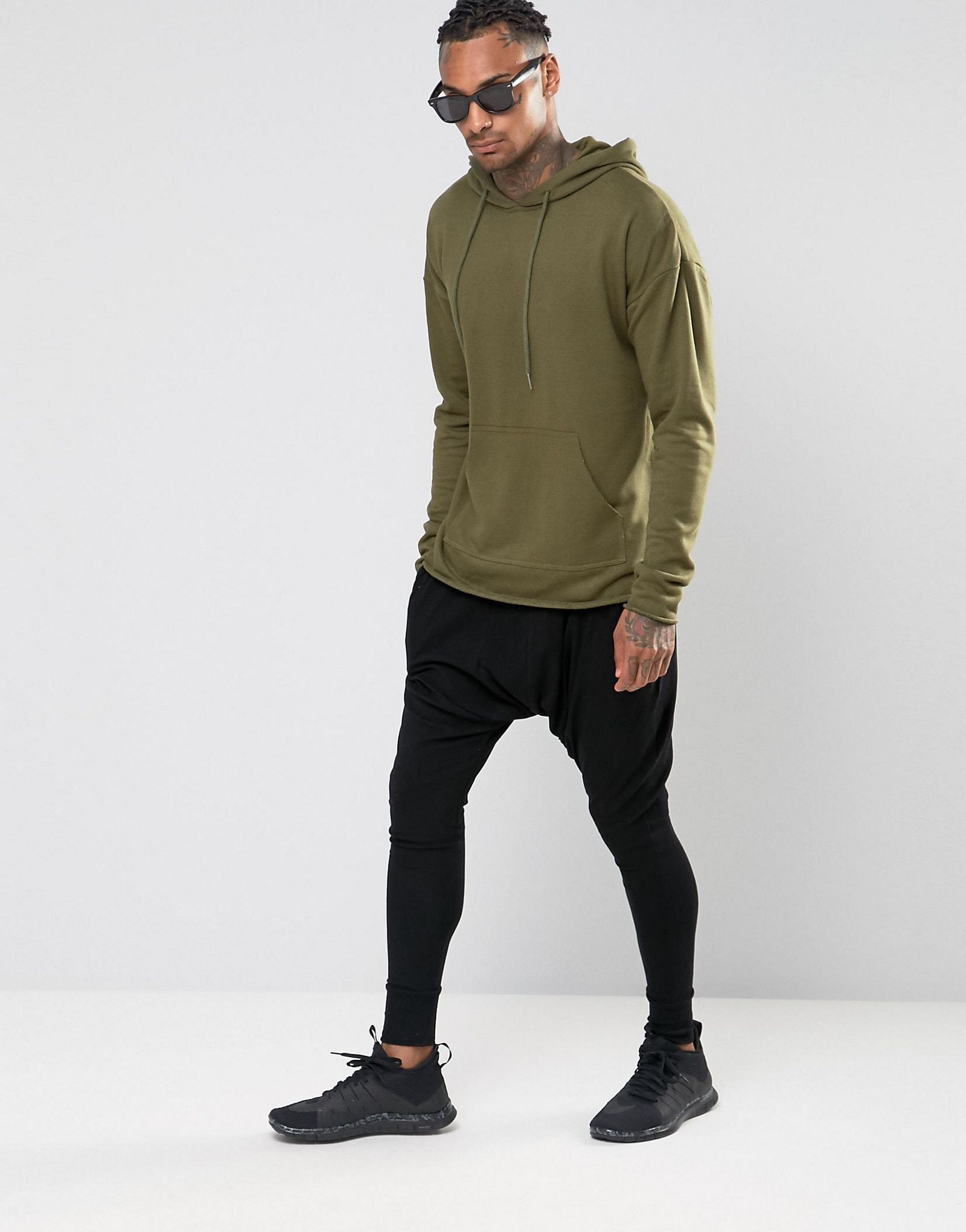 Sixth June Slouchy Skinny Joggers With Drop Crotch