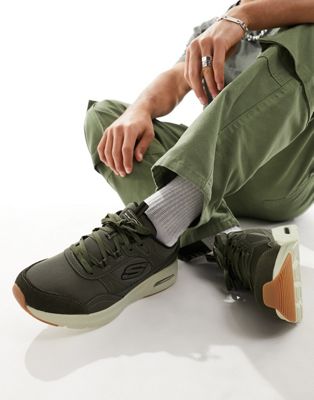 Skech-Air Court - Homegrown Trainer in Olive