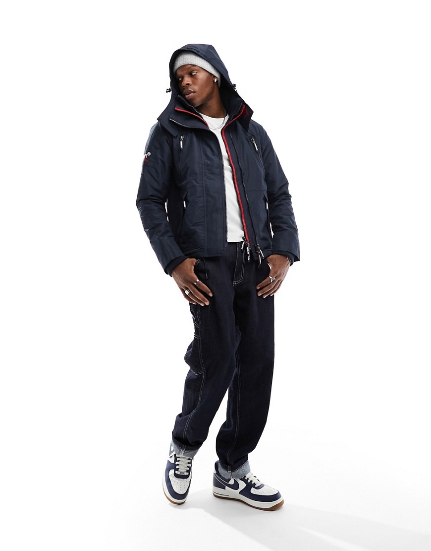 Superdry mountain windcheater jacket in Nordic Chrome Navy
