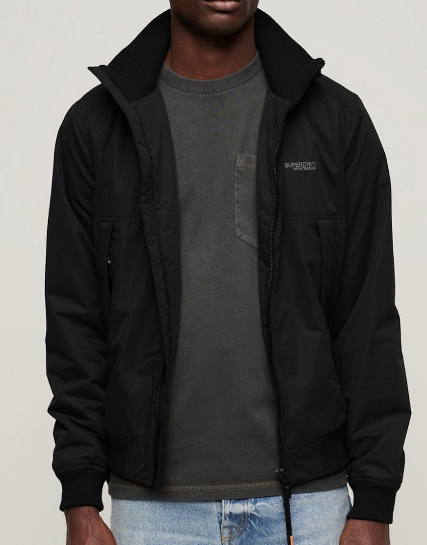 Superdry Sports harrington jacket in black