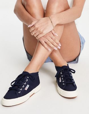 2754 Cotu high top trainers in navy