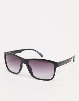 SVNX square sunglasses in black with smoke lens - Click1Get2 On Sale