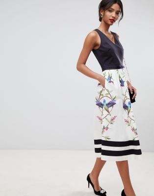 ted baker v neck dress