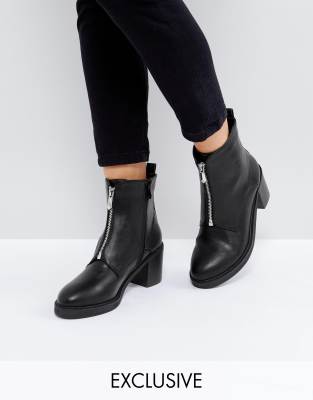 zip front chelsea boots