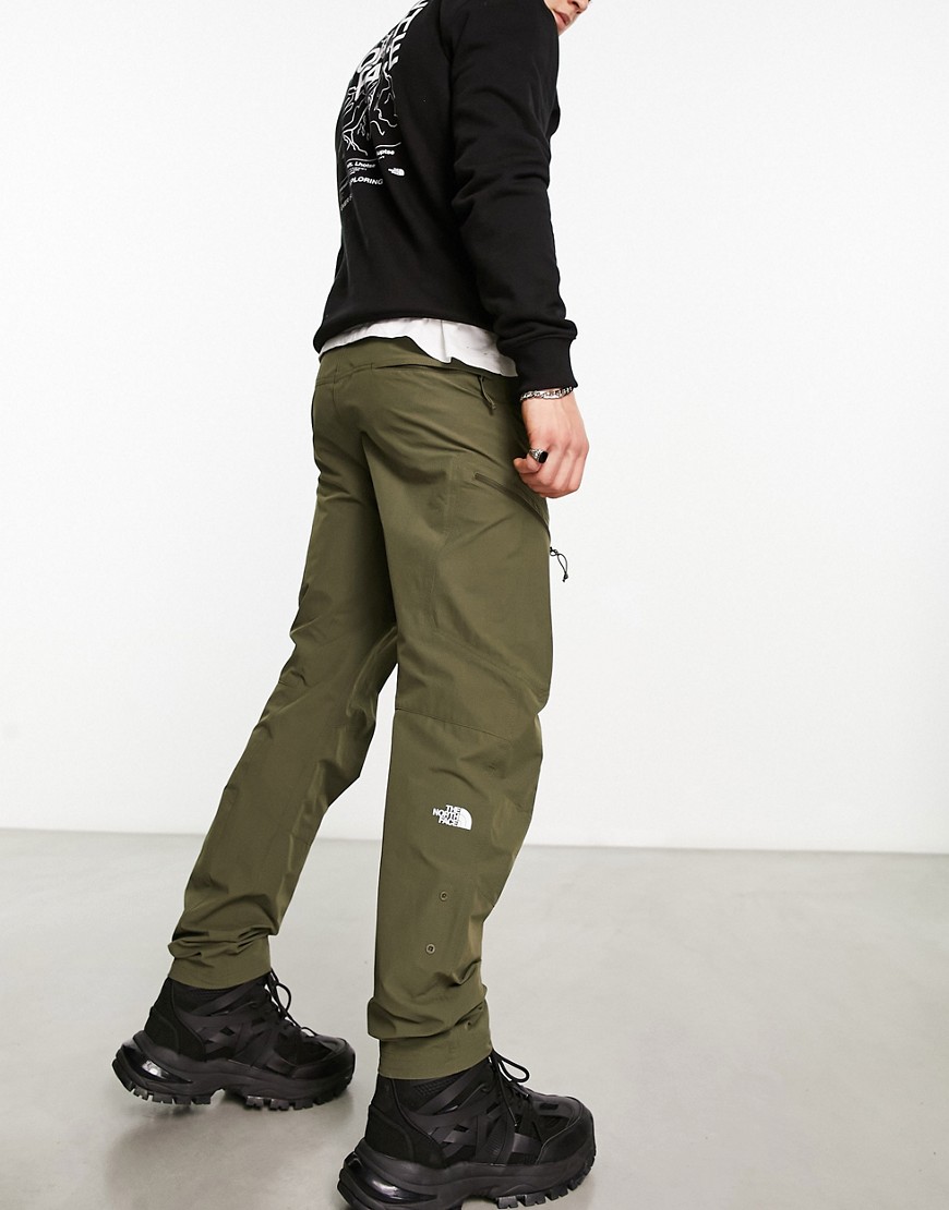 The North Face Exploration regular fit tapered utility trousers in khaki-Green