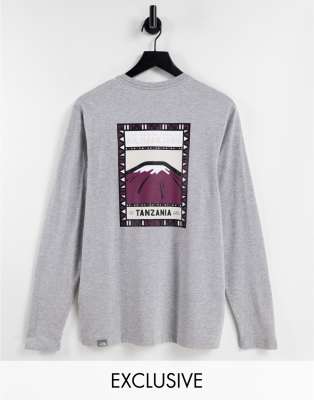 The North Face Faces long sleeve t-shirt in grey Exclusive at ASOS - Click1Get2 Coupon