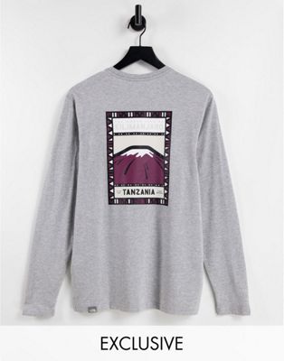 The North Face Faces long sleeve t-shirt in grey Exclusive at ASOS - Click1Get2 Promotions
