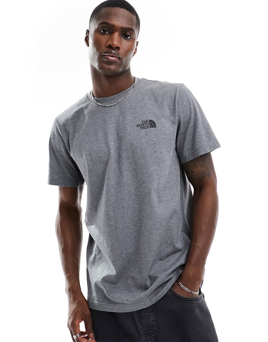 The North Face Simple Dome logo t-shirt in dark grey