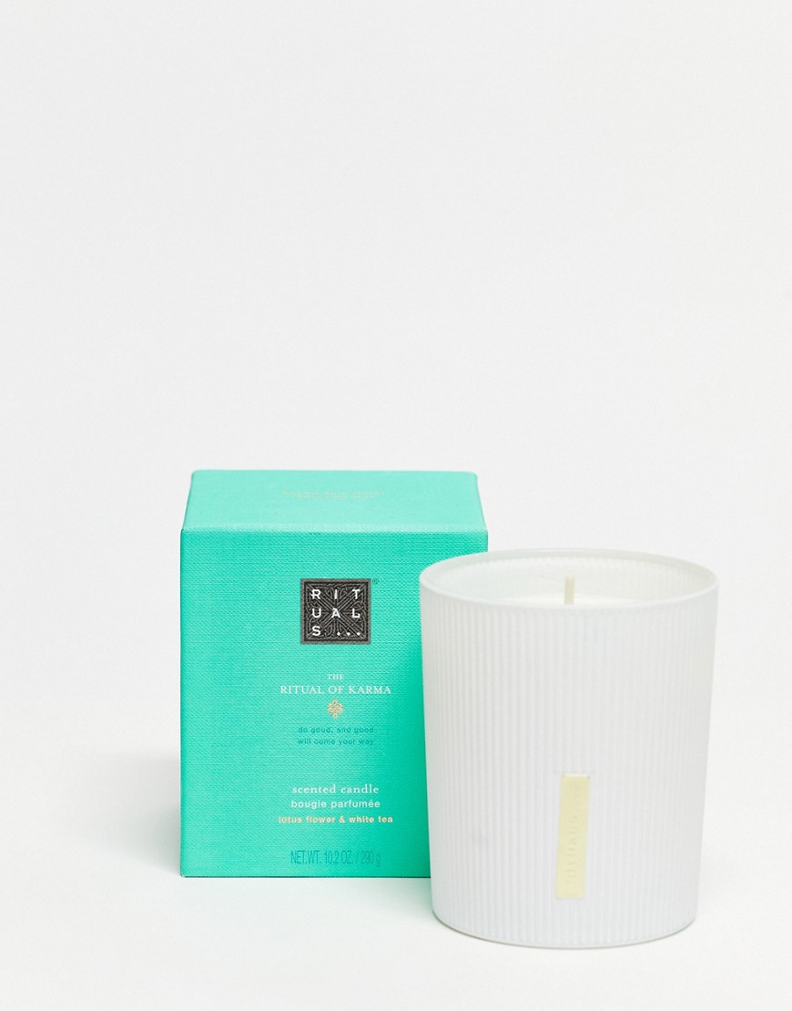 The Ritual of Karma Lotus Flower & White Tea Scented Candle 290g-No colour