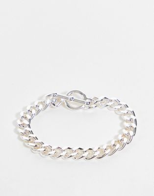 The Status Syndicate chunky chain bracelet in silver - Click1Get2 Offers