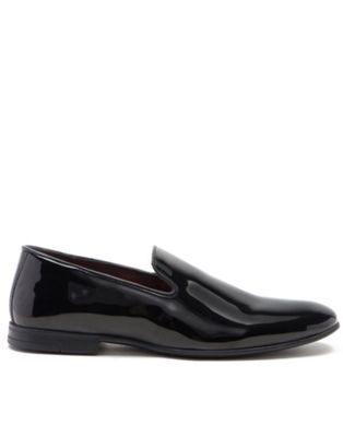 frankie formal patent leather loafer shoe in patent black