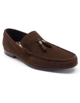 picard loafer tassel men's formal leather shoes in chocolate