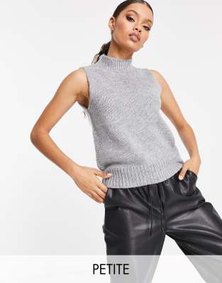 Threadbare Petite Hazel knitted tank in gray - Click1Get2 Hot Best Offers