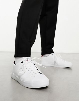 harlem core leather trainers in white