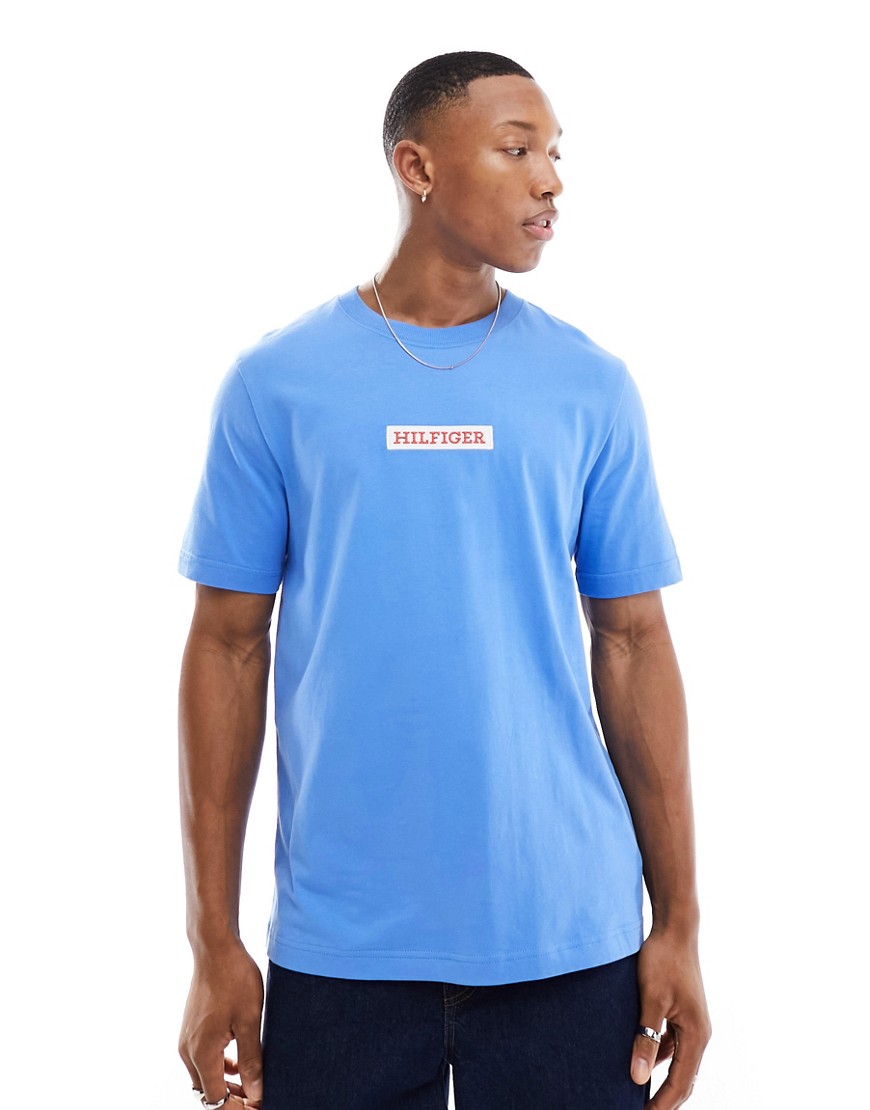 Tommy Hilfiger monotype box t-shirt in blue