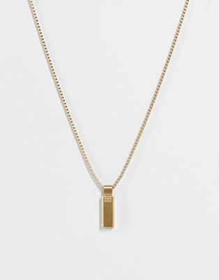 Tommy Hilfiger pendant necklace in gold - Click1Get2 Black Friday