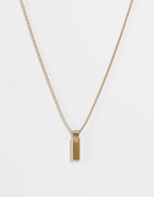 Tommy Hilfiger pendant necklace in gold - Click1Get2 Cyber Monday