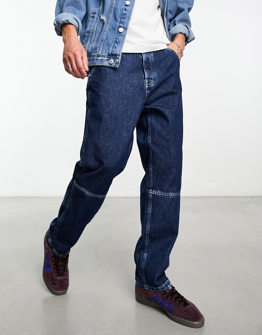 Tommy Jeans skater worker jeans in mid wash-Blue