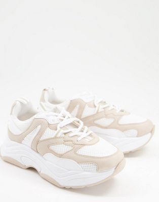 Cameron chunky trainer in natural