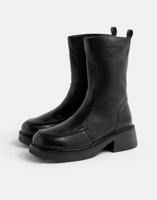 chunky Chelsea boots in black