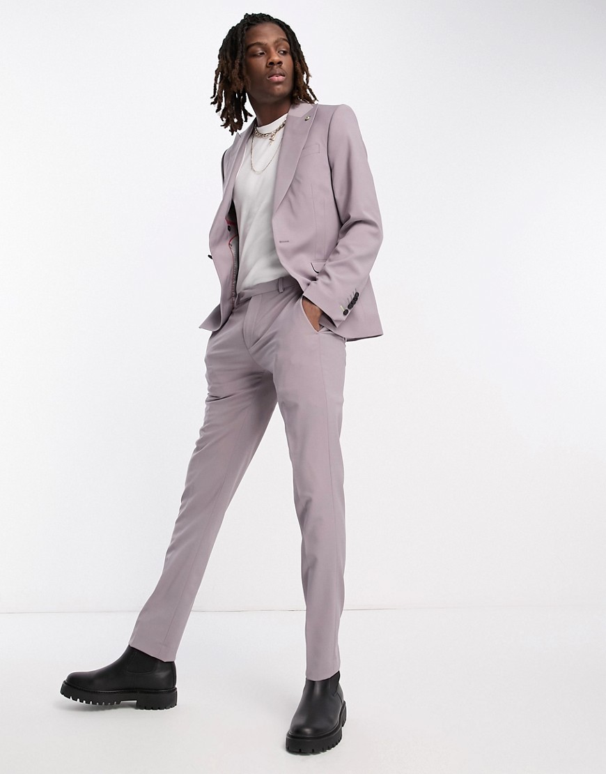 Twisted Tailor buscot suit trousers in lilac-Purple