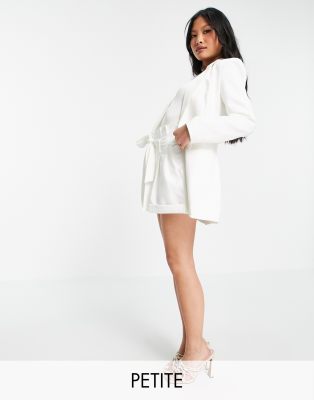 Unique21 Petite tailored short in white set - Click1Get2 Cyber Monday