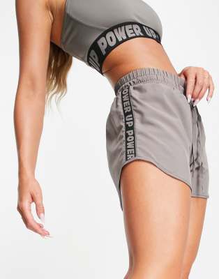 Urban Threads side panel running shorts in gray - part of a set - Click1Get2 Coupon&amp