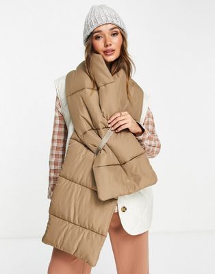 Urbancode padded scarf in camel - Click1Get2 Cyber Monday