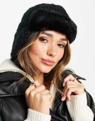 Urbancode trapper faux fur hat in black - Click1Get2 Deals