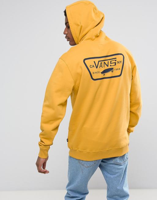 Vans Vans Full Patched Pullover Hoodie In Yellow VA2WF750X