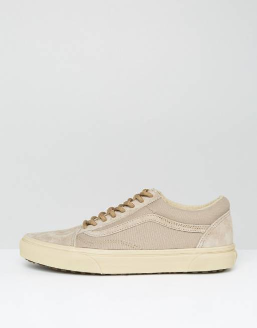 vans old skool mte trainers in beige vans old skool mte trainers in beige