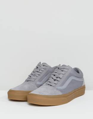 vans old skool grey gum sole