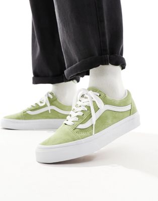 Old Skool trainers in mid green