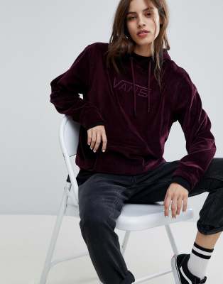 velvet pullover hoodie