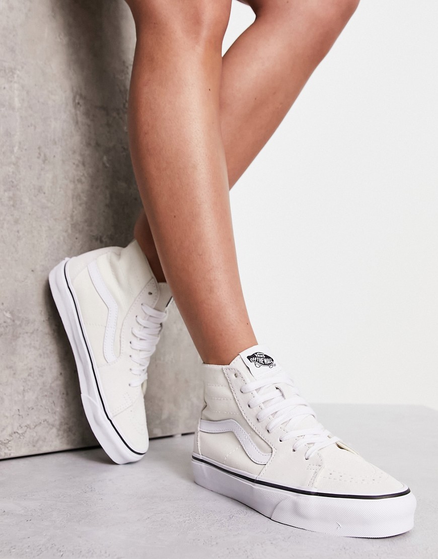 Vans SK8-Hi tapered trainers in off white