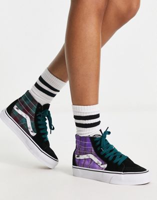 SK8-Hi tapered trainers in purple and black