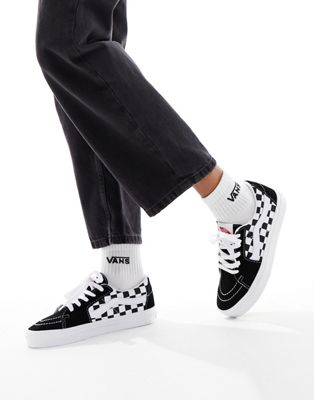 SK8-Low trainers in black checkerboard
