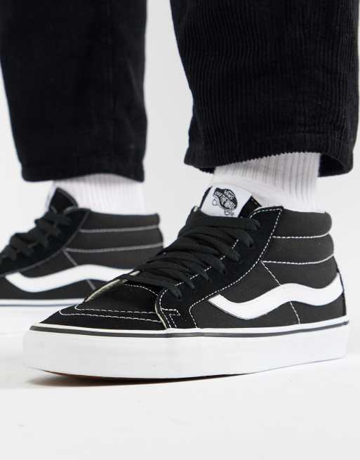Vans Vans Sk8Mid Reissue Trainers In Black VA391F6BT