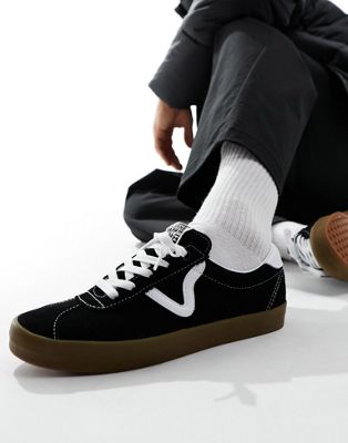 Sport Low sneakers with gum sole in black