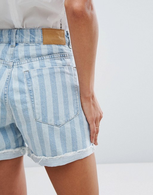 Vero Moda | Vero Moda Striped Denim Shorts