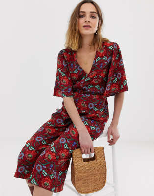 vero moda red jumpsuit